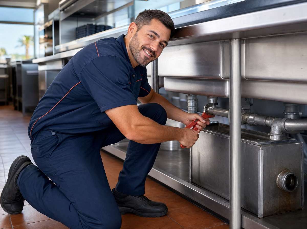 Commercial-grade plumbing maintained by a professional